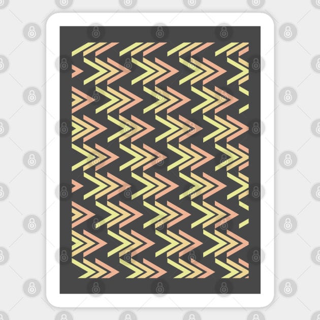 tri arrow pattern Sticker by RookiesCrafts